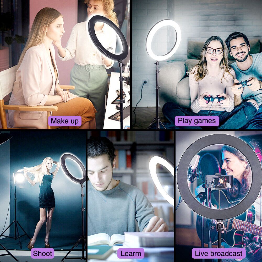 LED Ring Light With Phone Tripod Stand Kit 10" - CheepSweepz
