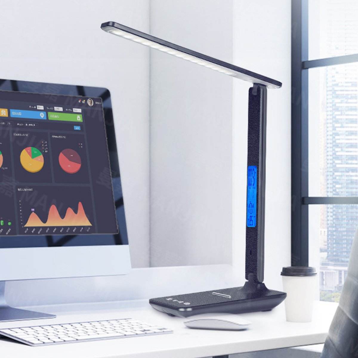 Lamp Plus 3 in 1 Lamp With Phone Charger, Clock And Thermostat - CheepSweepz