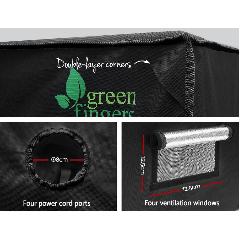 Green Fingers Grow Tent 240x120x200CM Hydroponics Kit Indoor Plant - CheepSweepz