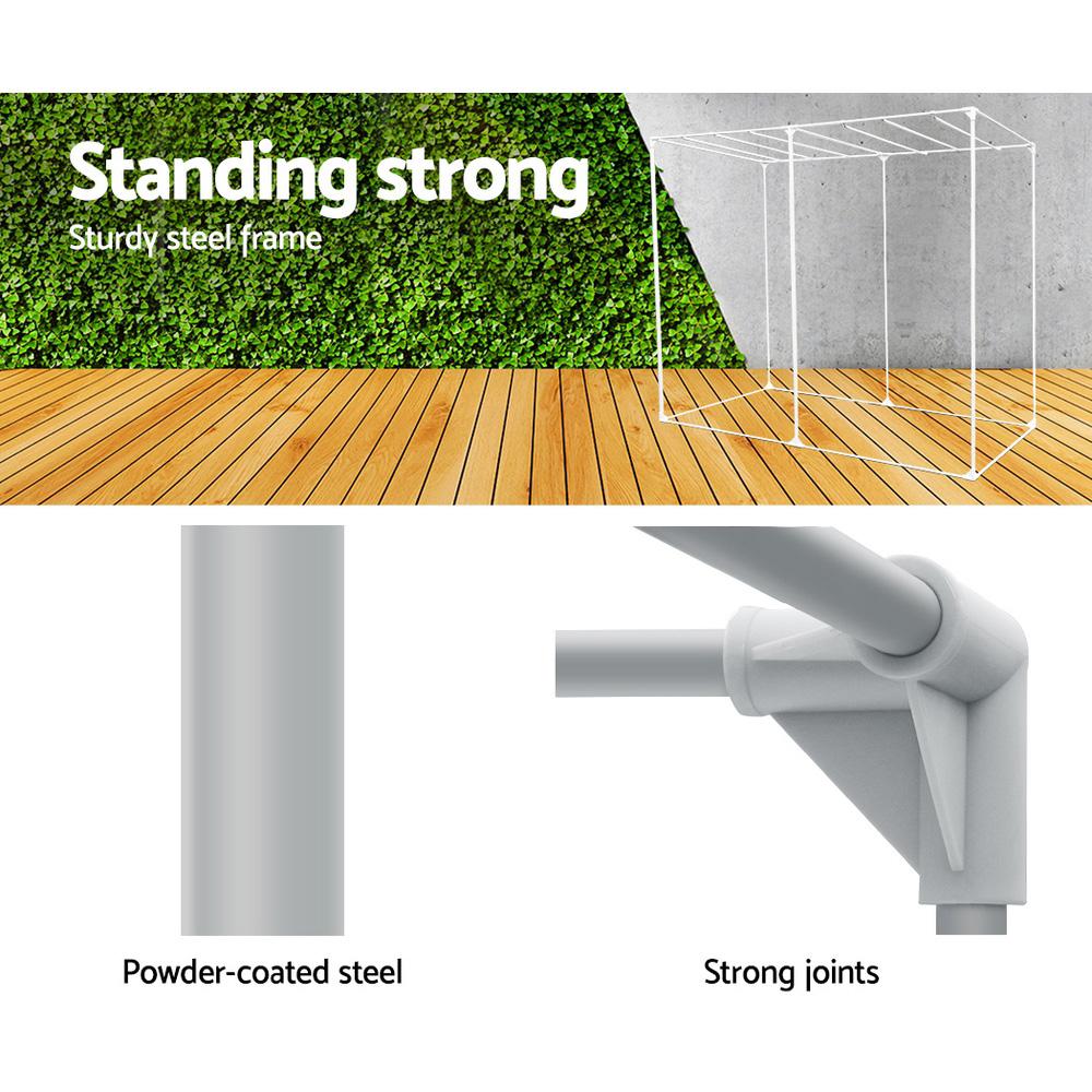 Green Fingers Grow Tent 240x120x200CM Hydroponics Kit Indoor Plant - CheepSweepz