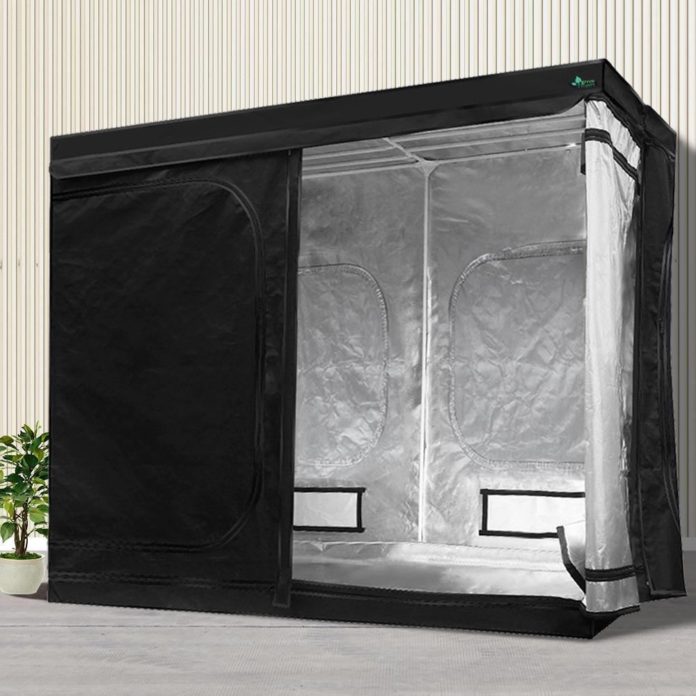 Green Fingers Grow Tent 240x120x200CM Hydroponics Kit Indoor Plant - CheepSweepz