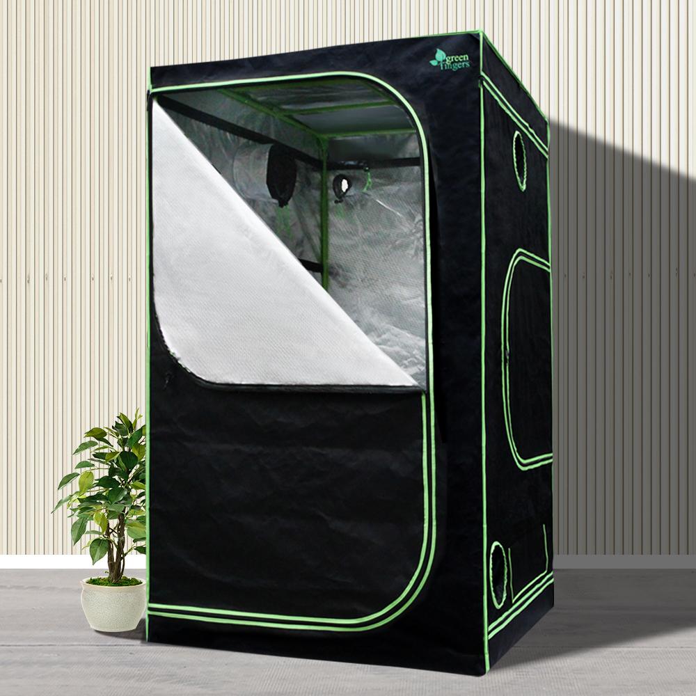 Green Fingers Grow Tent 90x90x180CM Hydroponics Kit Indoor Plant Room - CheepSweepz