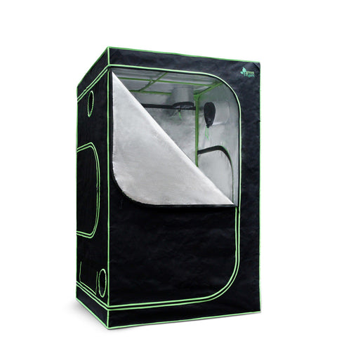 Green Fingers Grow Tent 90x90x180CM Hydroponics Kit Indoor Plant Room - CheepSweepz