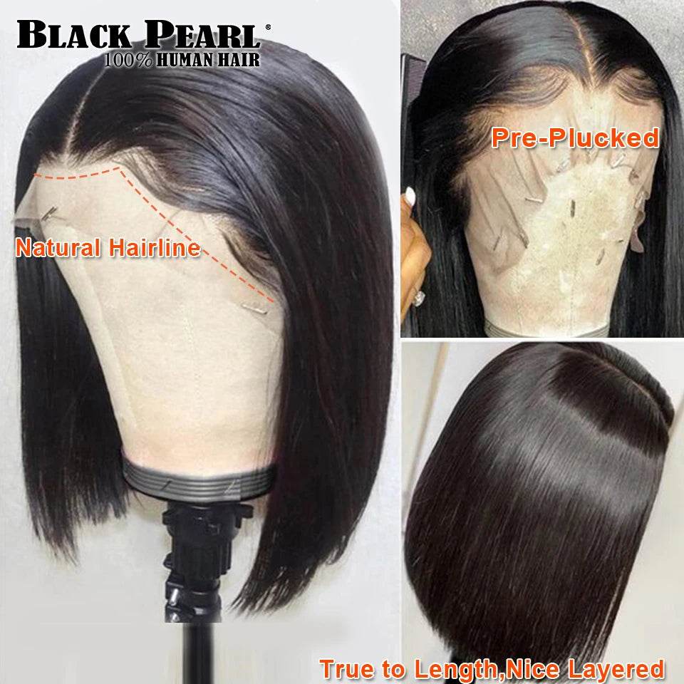 Bone Straight Lace Front Human Hair Wigs For Women Brazilian Hair - CheepSweepz