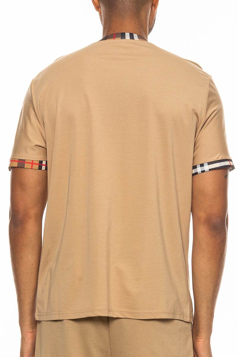 Checkered Detail TShirt - CheepSweepz