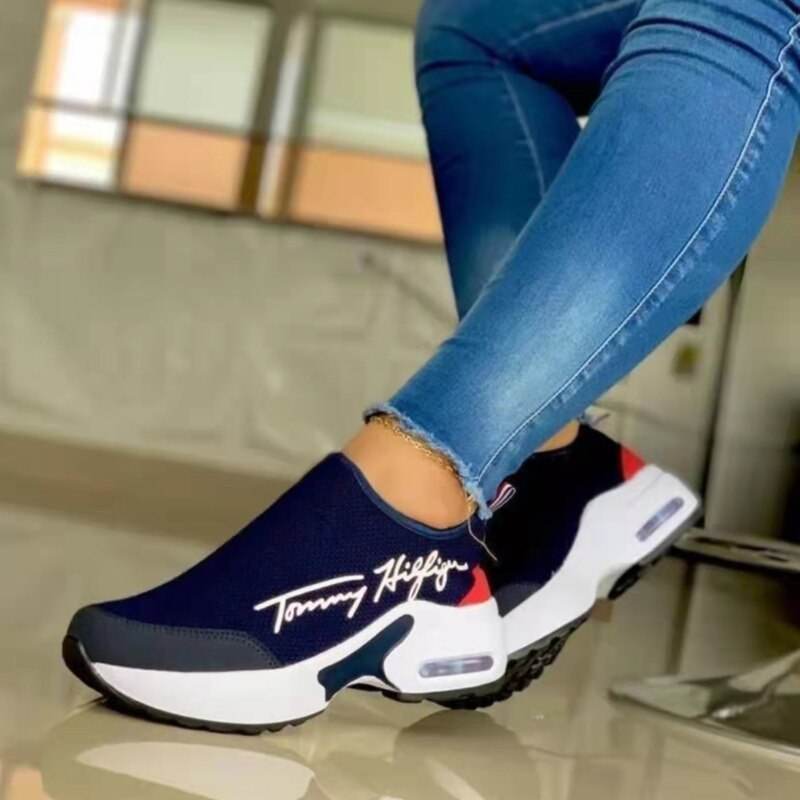 Casual Breathable Wedges Ladies Walking Sneakers Flat Women Shoes - CheepSweepz