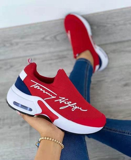Casual Breathable Wedges Ladies Walking Sneakers Flat Women Shoes - CheepSweepz