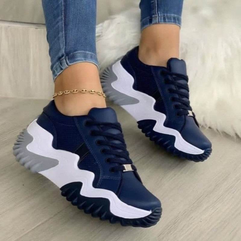 Summer Women's Sneakers Thick Bottom Canvas Casual Shoes - CheepSweepz