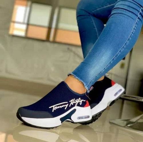 Casual Breathable Wedges Ladies Walking Sneakers Flat Women Shoes - CheepSweepz