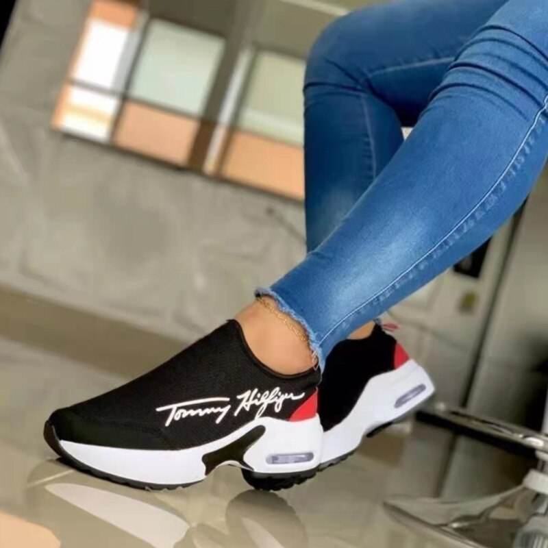 Casual Breathable Wedges Ladies Walking Sneakers Flat Women Shoes - CheepSweepz
