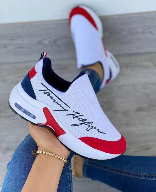 Casual Breathable Wedges Ladies Walking Sneakers Flat Women Shoes - CheepSweepz