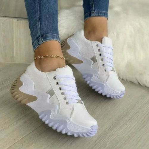 Summer Women's Sneakers Thick Bottom Canvas Casual Shoes - CheepSweepz
