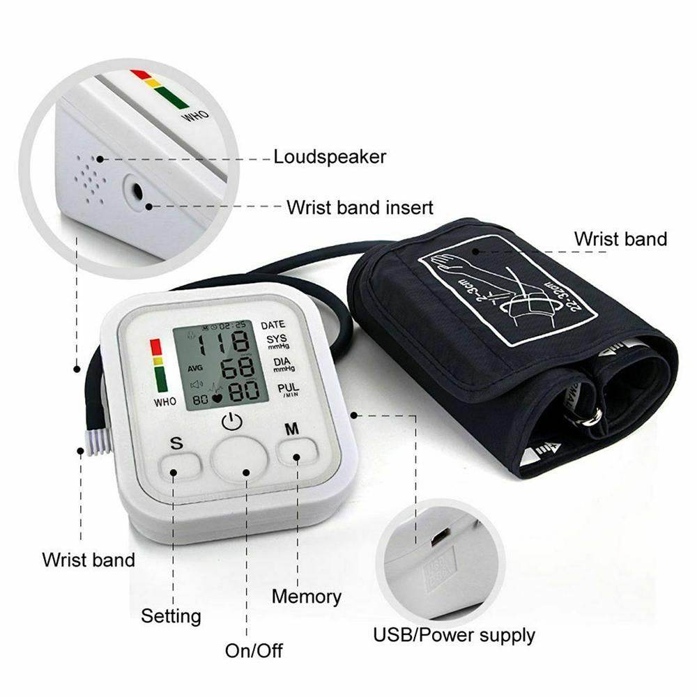 best blood pressure monitor for home use with digital display and wrist cuff