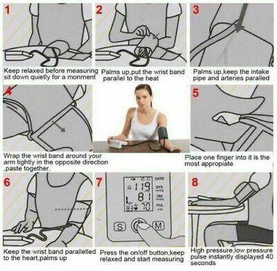 Step-by-step guide on using the best blood pressure monitor for home use with wrist cuff placement and measurement instructions