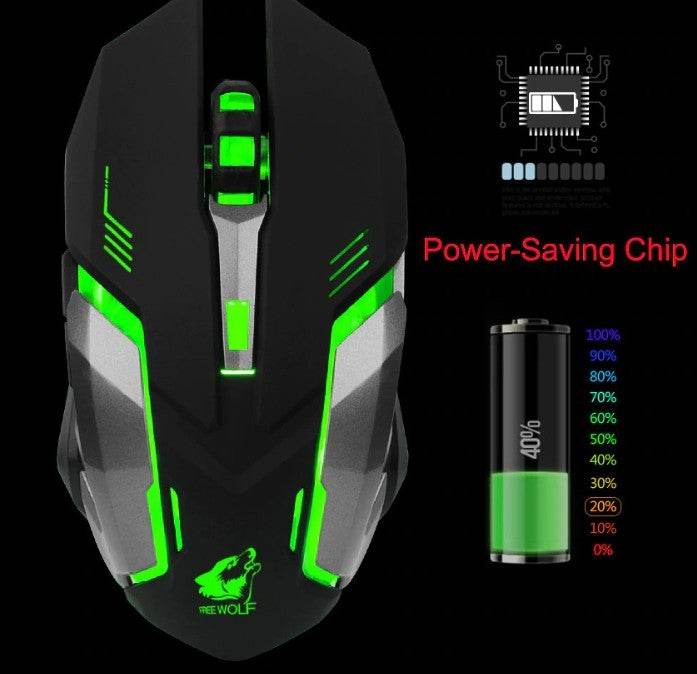 Ninja Dragon Stealth 7 Wireless Silent LED Gaming Mouse - CheepSweepz