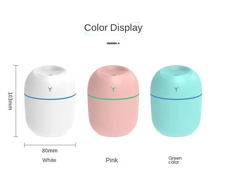 Portable Ultrasonic Humidifier USB Aroma Essential Oil Diffuser LED - CheepSweepz