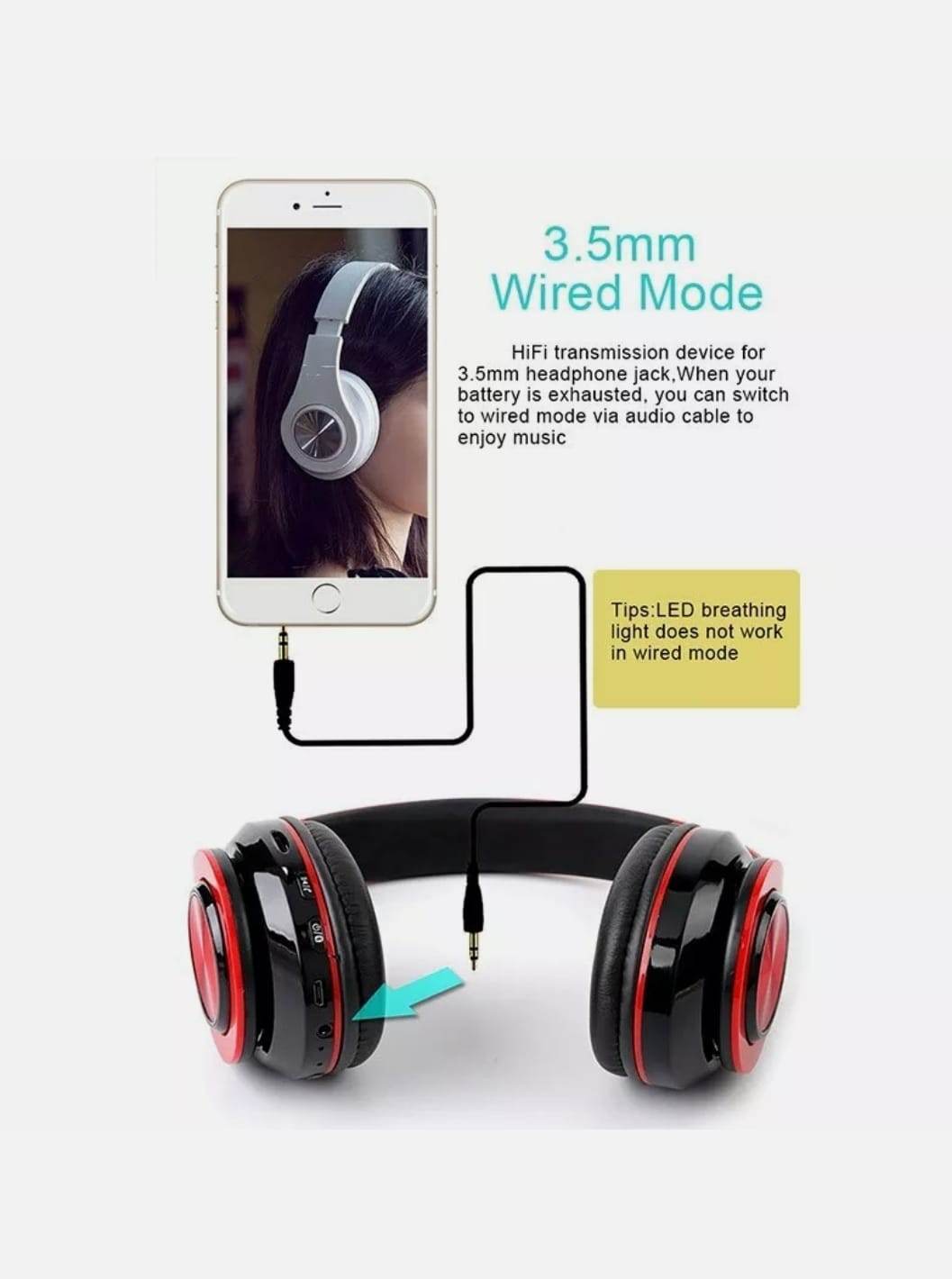 Ninja Dragon Z10 Color Changing Bluetooth Headphones - CheepSweepz