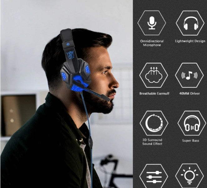 Ninja Dragon G9300 LED Gaming Headset with Microphone - CheepSweepz
