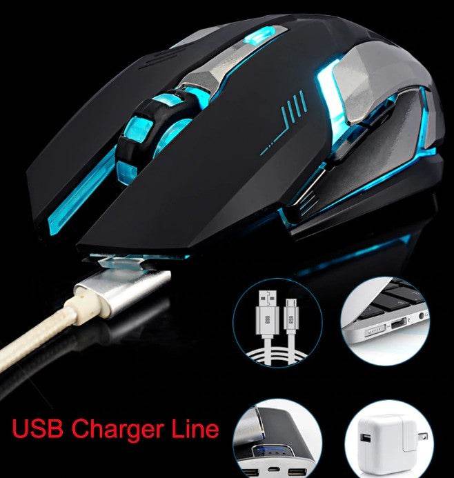 Ninja Dragon Stealth 7 Wireless Silent LED Gaming Mouse - CheepSweepz