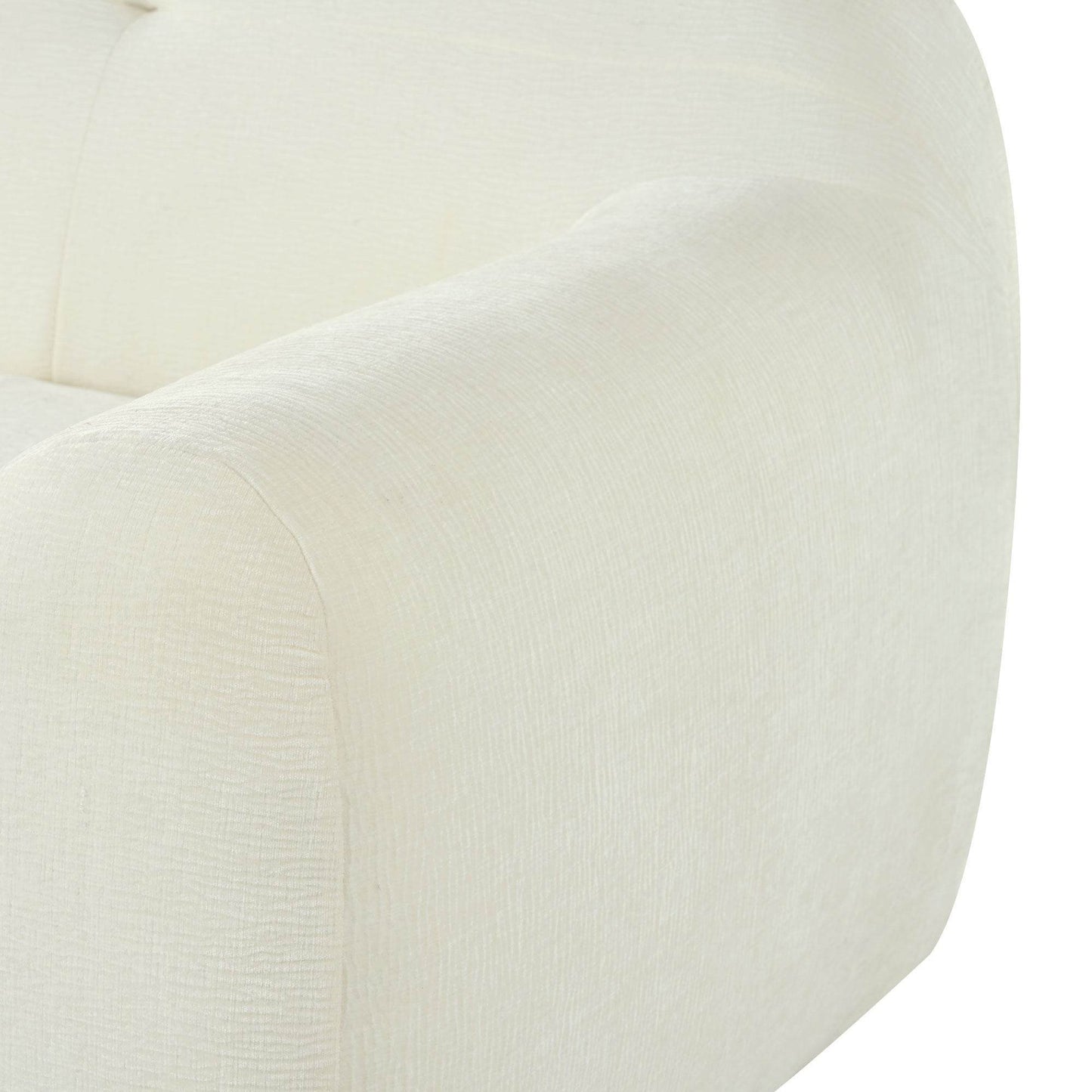 85.8' Wide Chenille Fabric 3-Seater Sofa with Tufted Style, Full - CheepSweepz