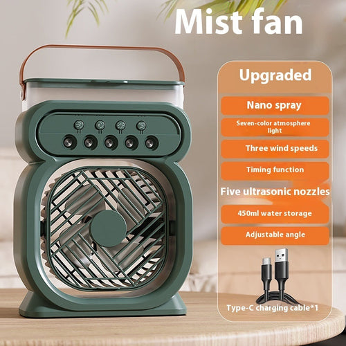 3-in-1 Portable Air Conditioner - Evaporative Cooler with LED Night Light - CheepSweepz