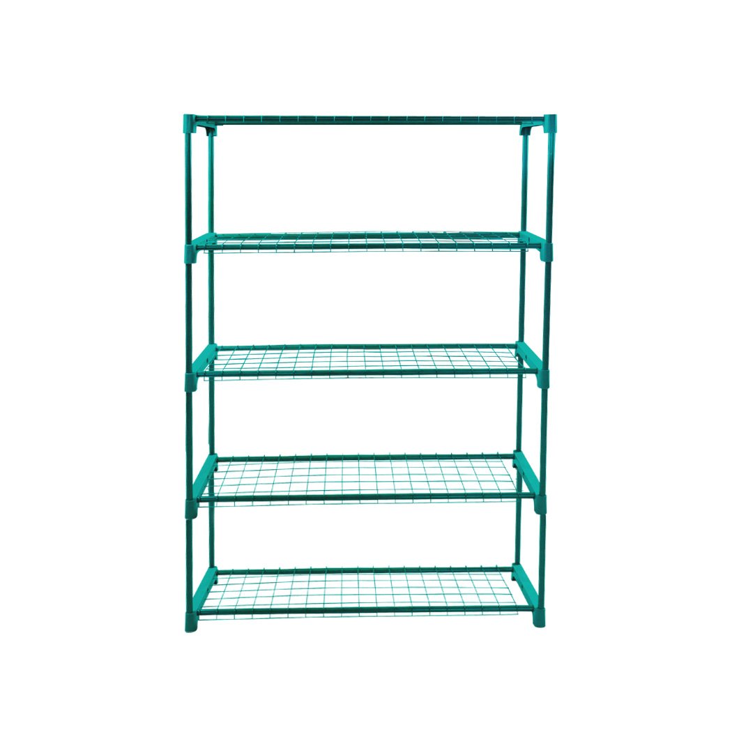 2x 5 Tier Plant Shelve Garden Greenhouse Steel Storage Shelving Frame - CheepSweepz