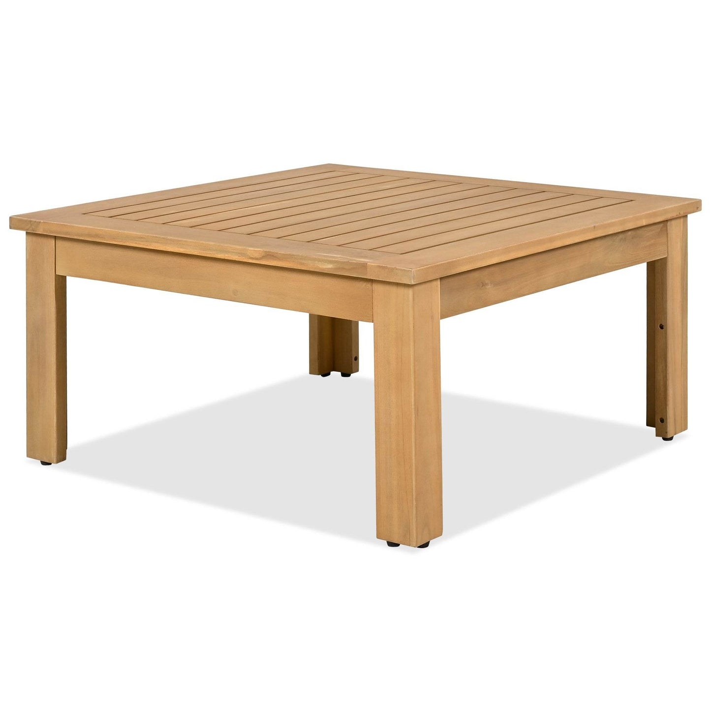 Sangria Beech wooden square table for luxury outdoor seating for backyard furniture setup