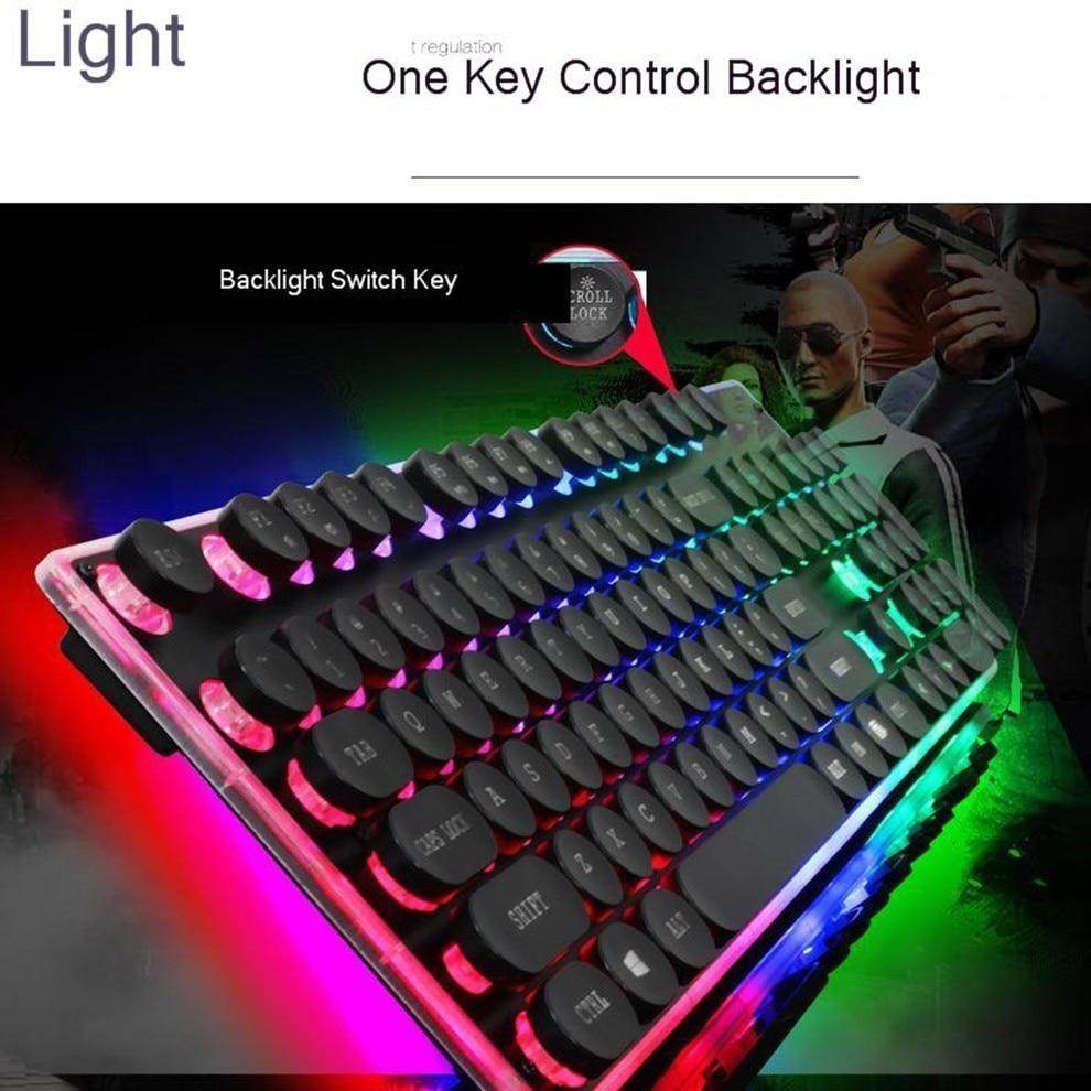 Dragon LED Backlight Gaming USB Wired Keyboard Mouse Set - CheepSweepz