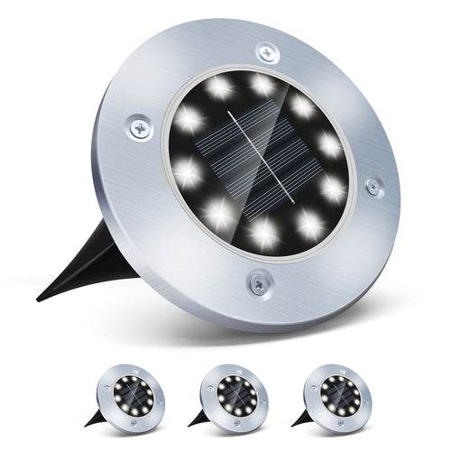 Pink Iolaus solar powered garden pathway lights with stainless steel frame and bright LED bulbs