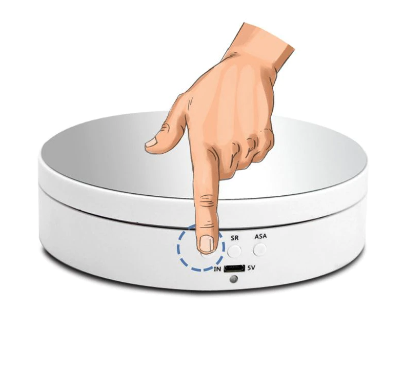 360° Electric Motorized Rotating Display Stand Jewelry Photography - CheepSweepz