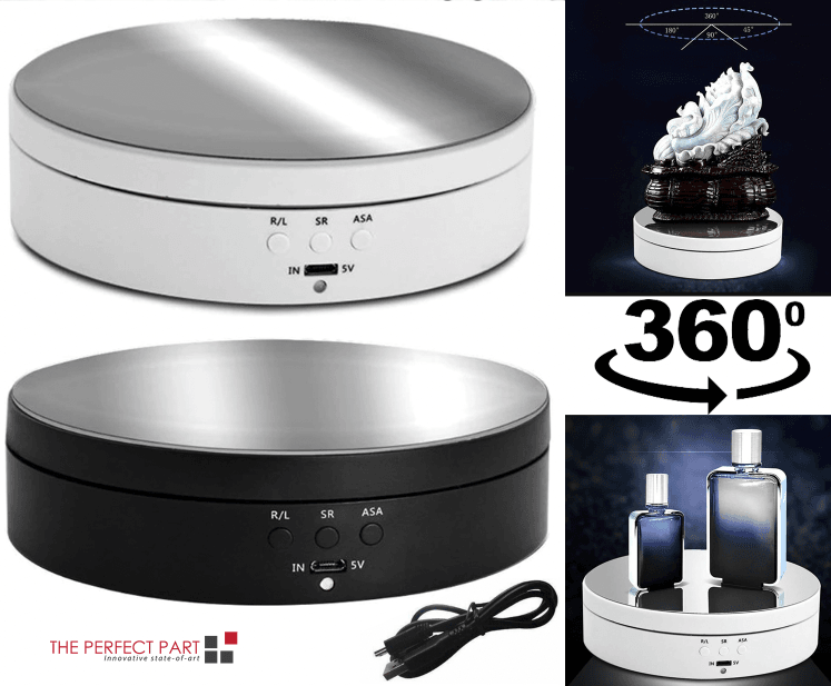 360° Electric Motorized Rotating Display Stand Jewelry Photography - CheepSweepz