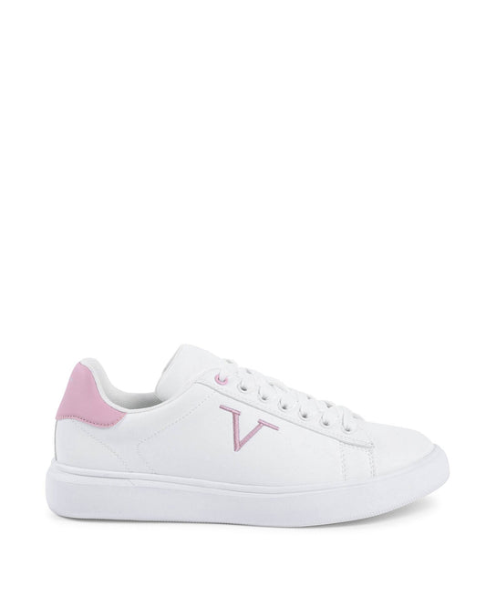 V Italia Womens Sneaker Multicolor SNK 004 W WHITE PINK - CheepSweepz