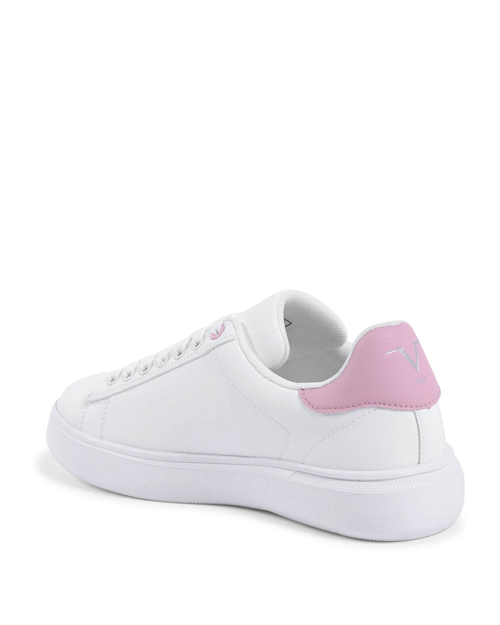 V Italia Womens Sneaker Multicolor SNK 004 W WHITE PINK - CheepSweepz