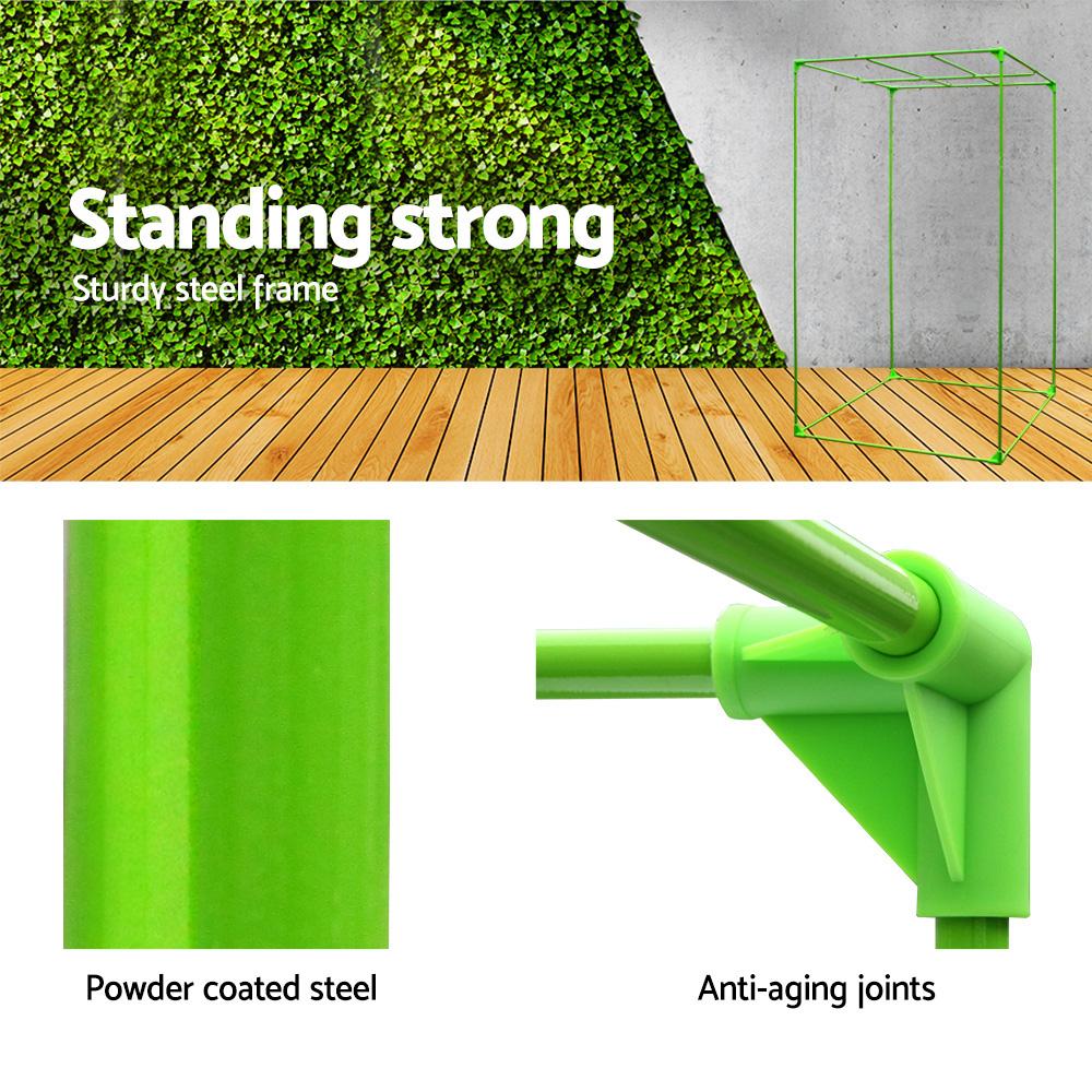 Green Fingers Grow Tent 90x90x180CM Hydroponics Kit Indoor Plant Room - CheepSweepz