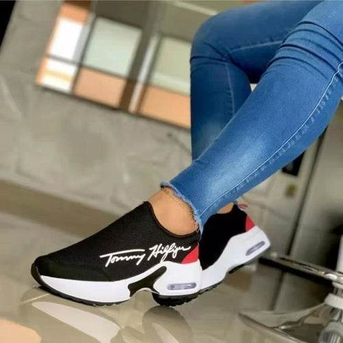 Casual Breathable Wedges Ladies Walking Sneakers Flat Women Shoes - CheepSweepz
