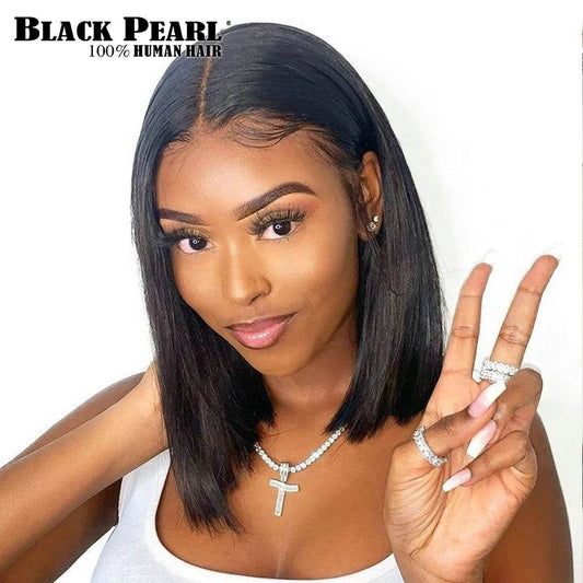 Bone Straight Lace Front Human Hair Wigs For Women Brazilian Hair - CheepSweepz