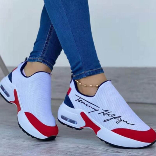 Casual Breathable Wedges Ladies Walking Sneakers Flat Women Shoes - CheepSweepz