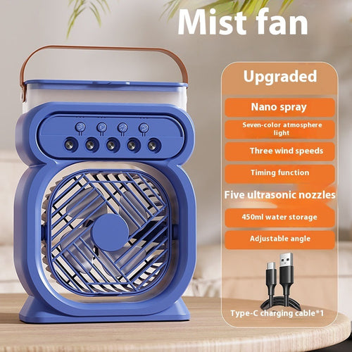 3-in-1 Portable Air Conditioner - Evaporative Cooler with LED Night Light - CheepSweepz