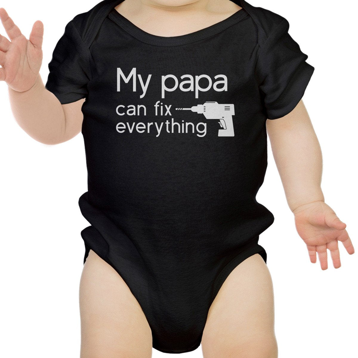 My Papa Fix Black Cute Baby Onesie Unique Fathers - CheepSweepz