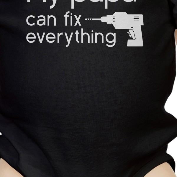 My Papa Fix Black Cute Baby Onesie Unique Fathers - CheepSweepz