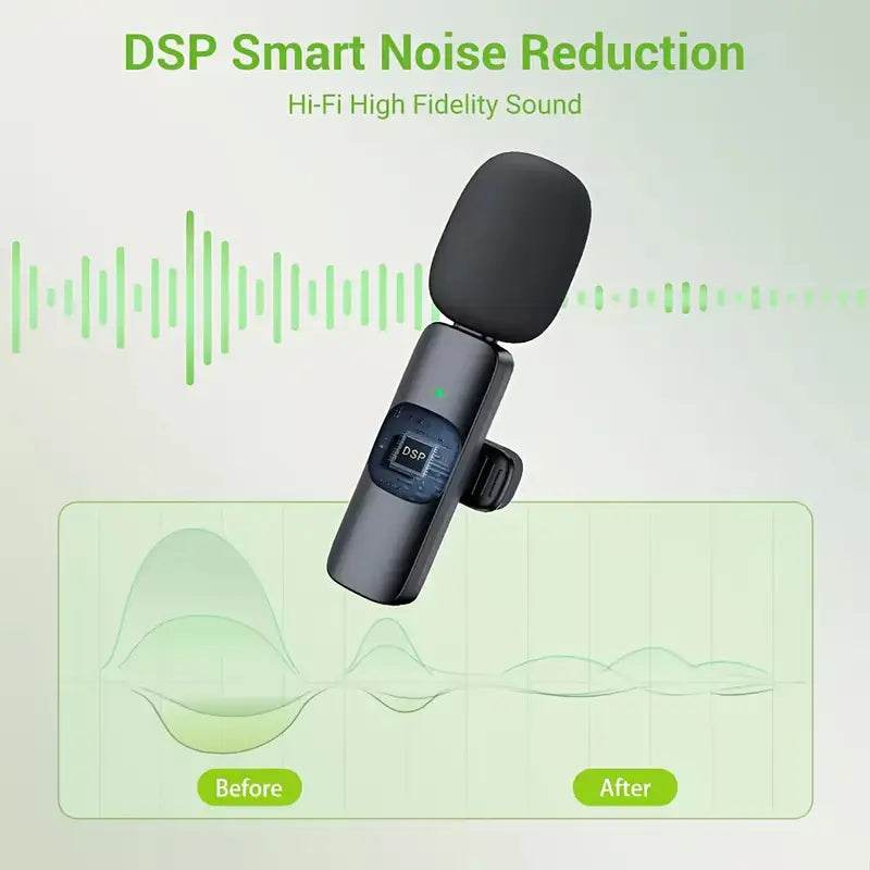 Green Mulberry best lapel microphone for YouTube with DSP smart noise reduction and high fidelity sound