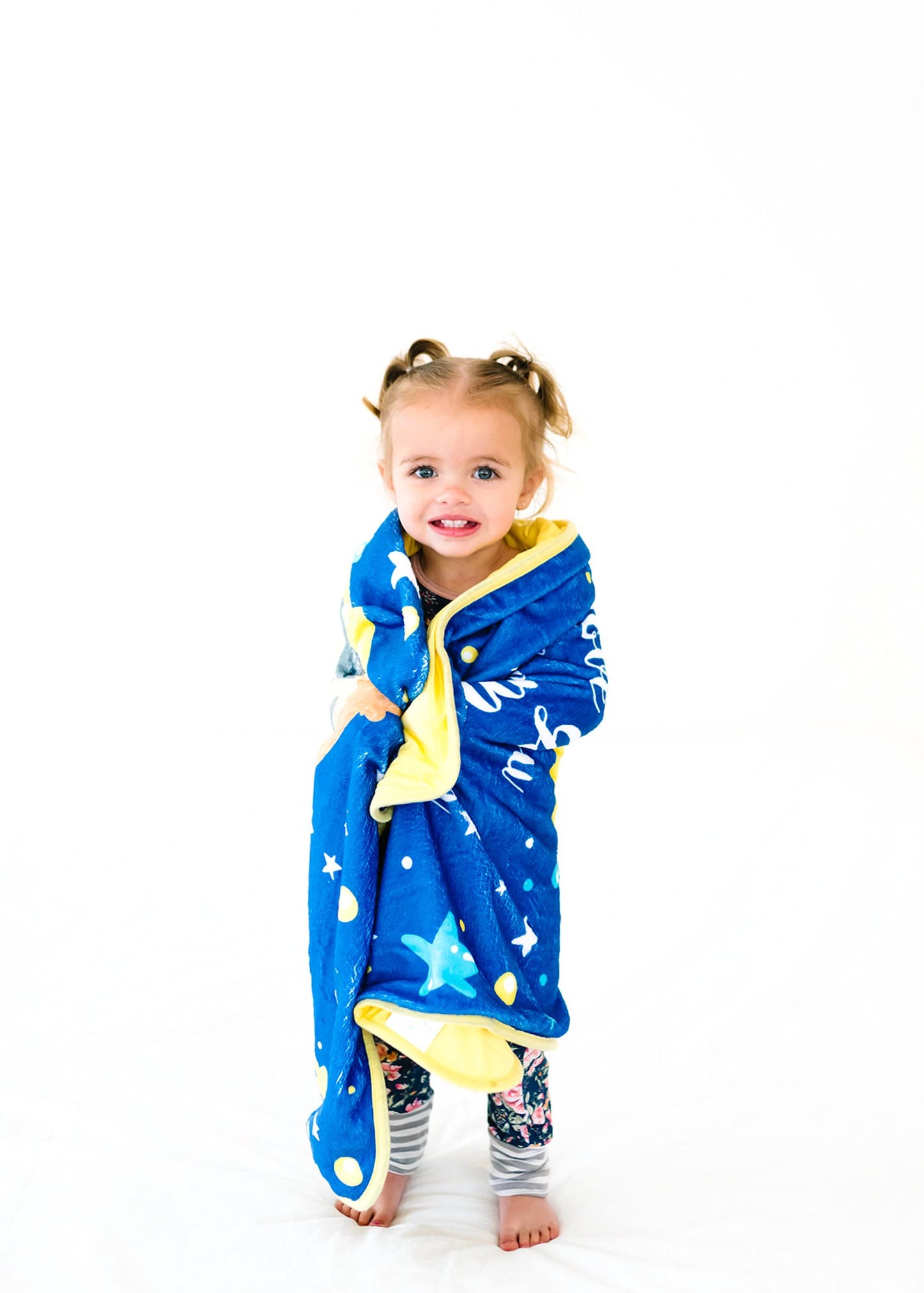 Baby  Minky Sloth Blanket -  Double Layers - I Love You to the Moon - CheepSweepz