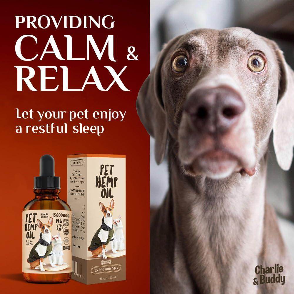 Periwinkle Eros pet hip and joint support supplement with pet hemp oil for calm and relaxed pets