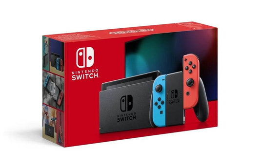 Nintendo Switch Console with Neon Red & Neon Blue Joy-Con (V2) - CheepSweepz