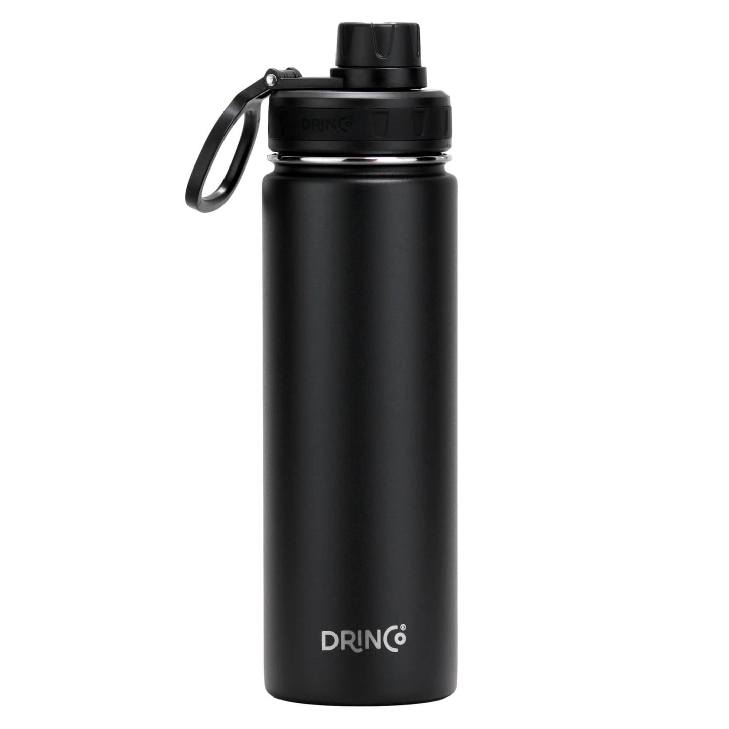 DRINCO® 22oz Stainless Steel Sport Water Bottle - Black - CheepSweepz