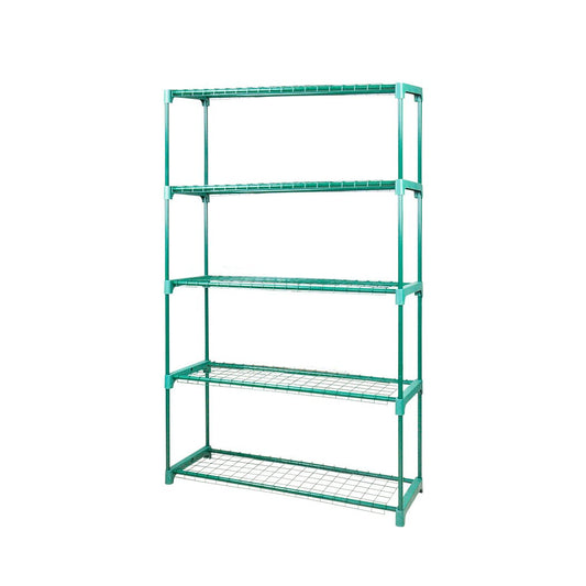 2x 5 Tier Plant Shelve Garden Greenhouse Steel Storage Shelving Frame - CheepSweepz