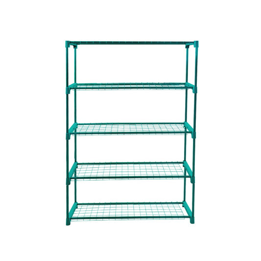 2x 5 Tier Plant Shelve Garden Greenhouse Steel Storage Shelving Frame - CheepSweepz