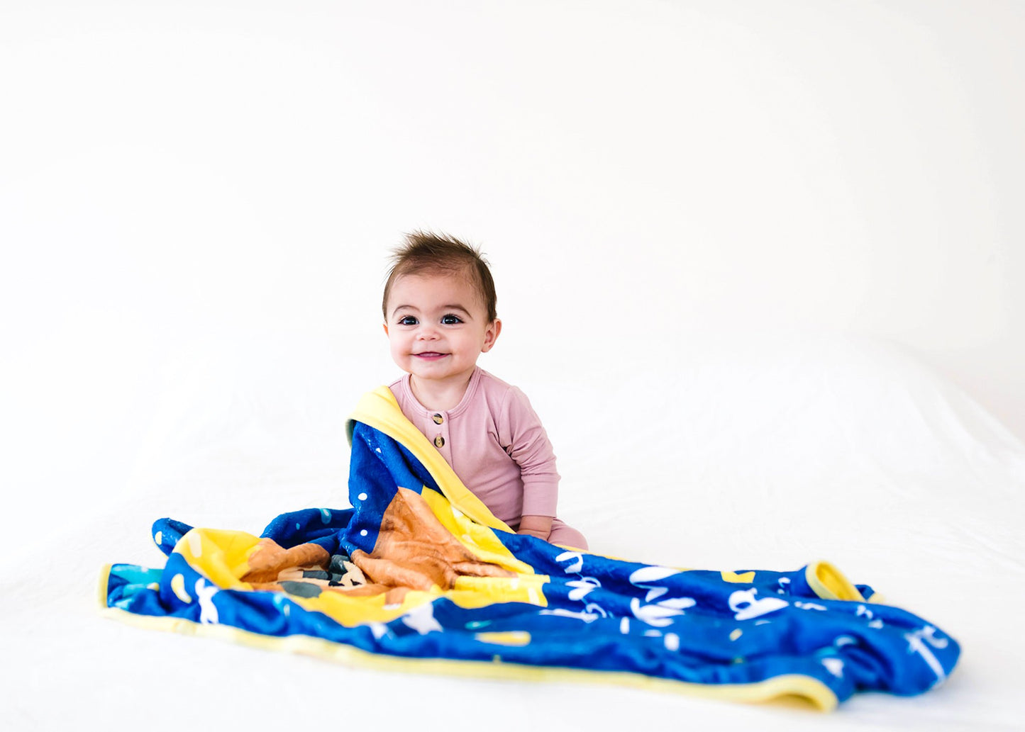 Baby  Minky Sloth Blanket -  Double Layers - I Love You to the Moon - CheepSweepz