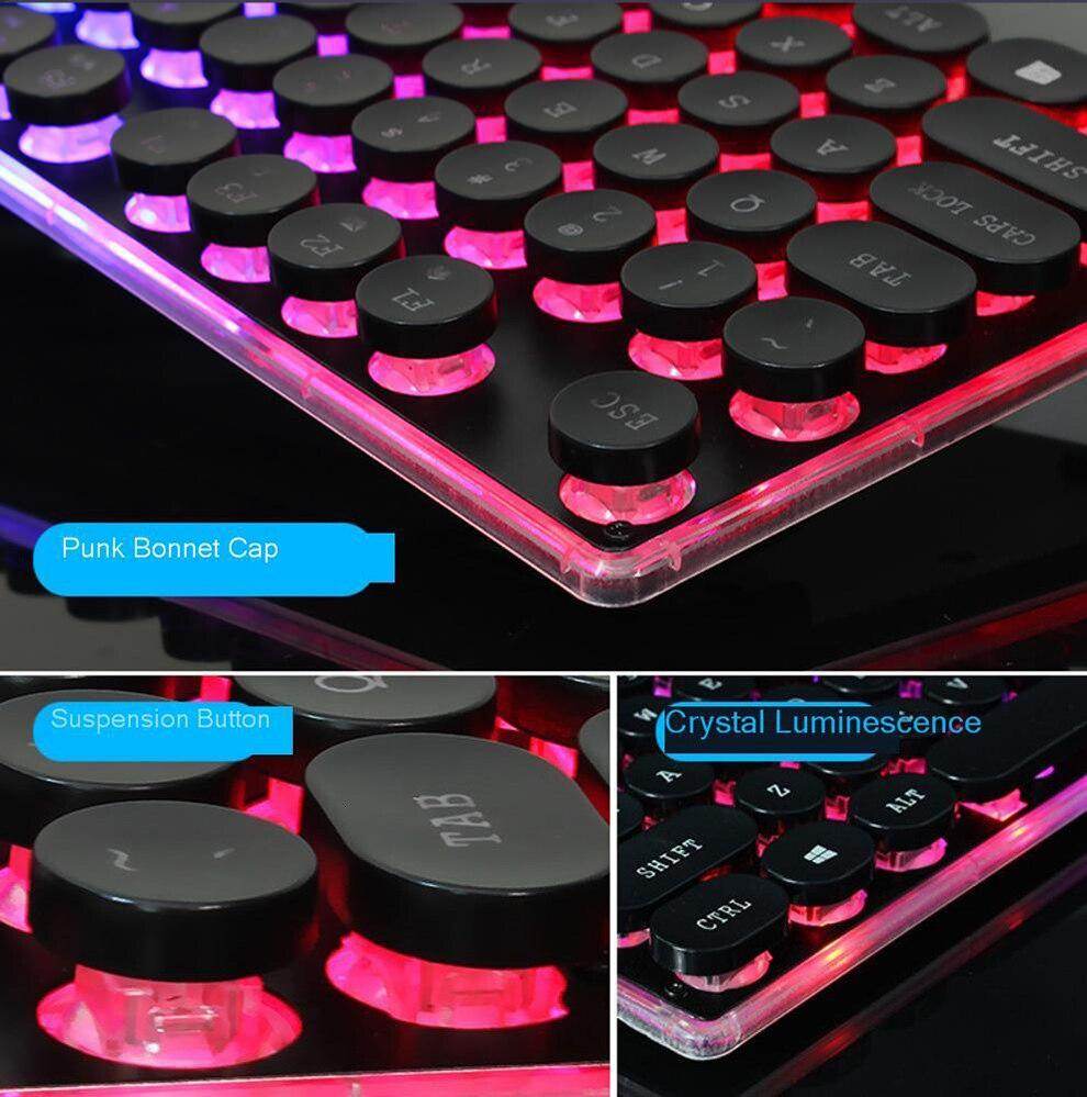 Dragon LED Backlight Gaming USB Wired Keyboard Mouse Set - CheepSweepz
