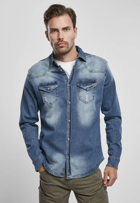 Riley Denim Shirt - CheepSweepz